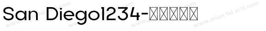 San Diego1234字体转换